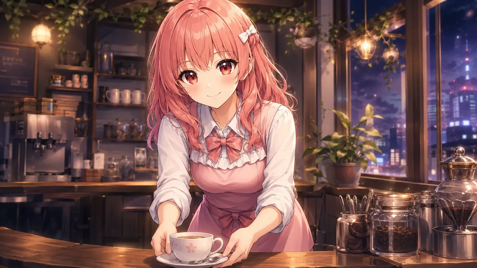 イベントCG：灯野すみれとの出会いの場面